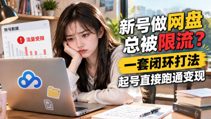 网盘拉新SOP:小白新号过限流