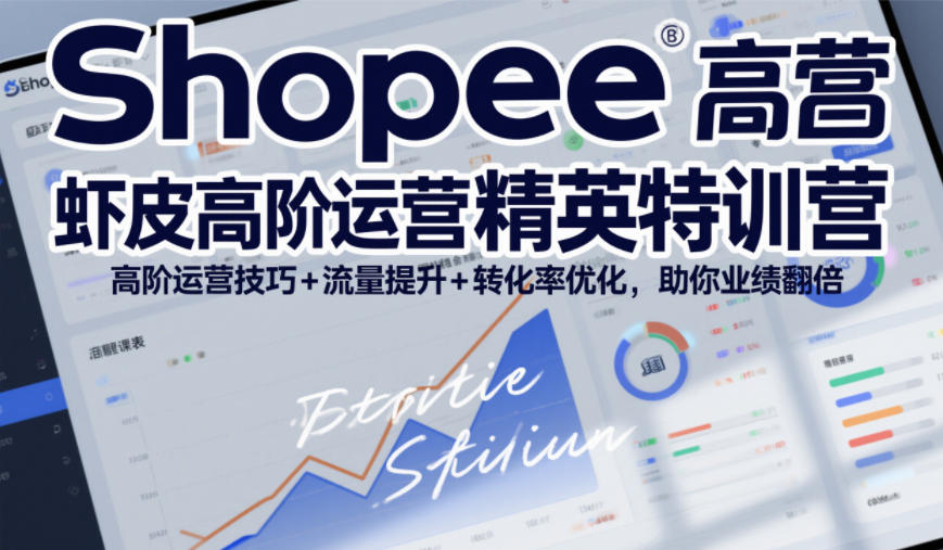 Shopee虾皮高阶运营精英特训营，高阶运营技巧+流量提升+转化率优化，助你业绩翻倍（更新26年9月）