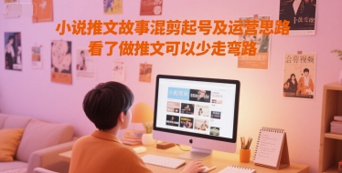 小说推文故事混剪起号及运营思路，看了做推文可以少走弯路